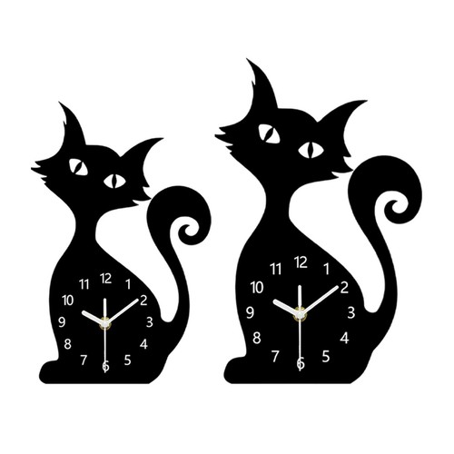 Horloge murale chat avec - chat,