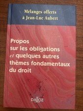Livres De Droit Mélange, Jean-Luc, Aubert, Dalloz, 2005