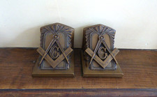 1922 SERRE LIVRES MAÇONNIQUE BRONZE FRANC MAÇON FRANC MAÇONNERIE FREIMAURER