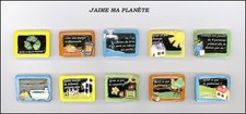 SERIE COMPLETE DE FEVES  J'AIME MA PLANETE 