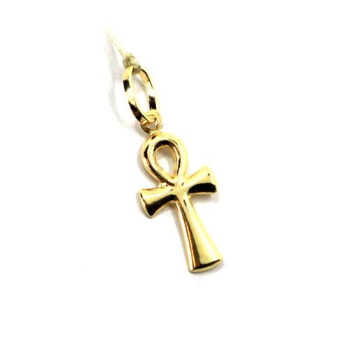Pendentif croix jaune ou - pendentif, or