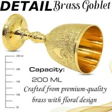 Gobelet en calice en laiton 6