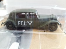 Solido 1/50, Citroën 15 CV verte FFI, WW2, Neuf + boîte (N120)