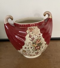 ANCIEN GROS CACHE POT  CLEVELAND FIN XIXème Initiale B & K Fleurs Floral Antique