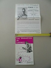 LES ENQUETES DE LAPINCE Brochure Catalogue CHEVIN ARNOUX