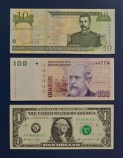 Lot billets du Monde de banque