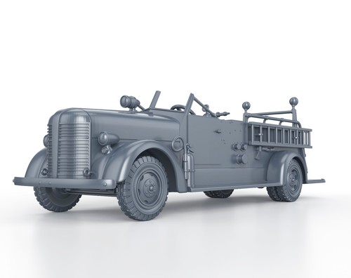 American lafrance fire truck - american,