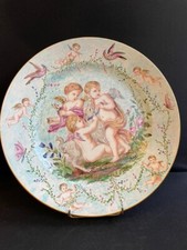 Ancien grand plat rond en