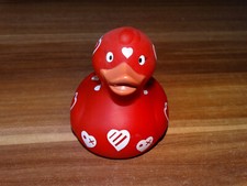 Canard plastique coeur Saint Valentin
