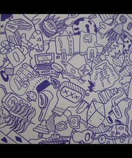 Kev Munday Street Art Abstrait Graffiti Peinture Sur Toile