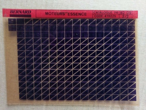 Microfiche bernard moteurs - bernard,