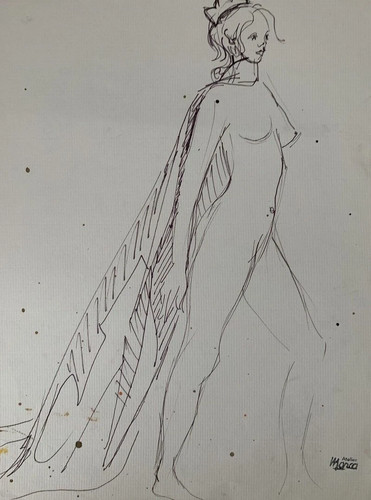 Très beau dessin féminin - très,