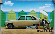 PUBLICIS  ---  AFFICHE ORIGINALE RENAULT 16 TX  ---  99 x 62 CM