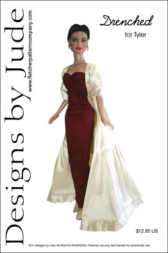 Trempés robe drapé poupée - robe,