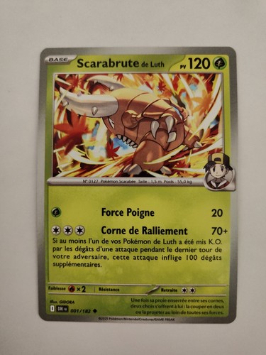 Carte pokémon scarabrute de - carte,