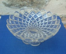 V71 Saladier Coupe à Fruit sur Pied Cristal Baccarat Ancien Compotier