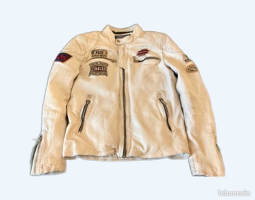 Blouson cuir mouton - cuir, de