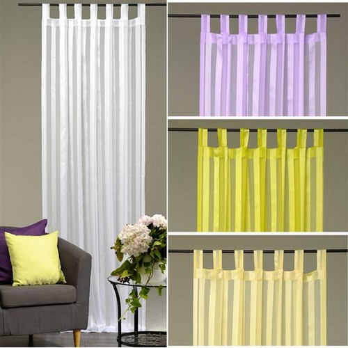 Voile rideau déco raffler - voile,