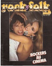 Magazine Rock & Folk # 204 nina hagen michael jackson iron maiden johnny clash