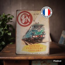 Plaque métal  locomotive Électrique SNCF