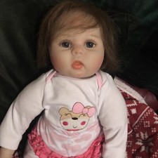 Poupée réaliste bébé Reborn Ema Fille Poupee 46 Cm