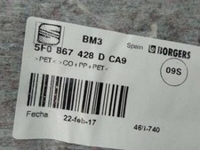 5F0867428D doublure de coffre