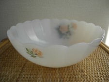 plat saladier Arcopal fleurs