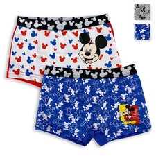 Set 2 Boxer Disney Mickey Souris Officiel Enfant Shorties Culotte Lingerie 4657