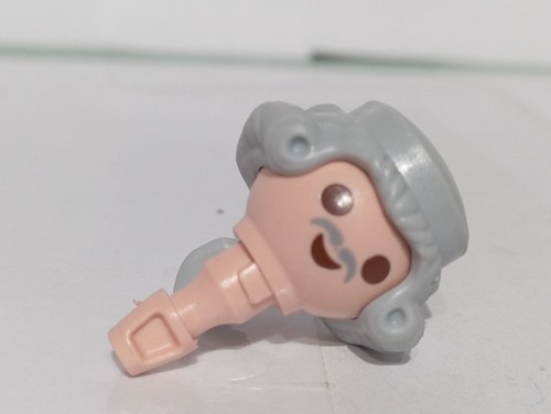 Playmobil tête perruque gris - playmobil,