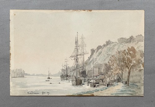Aquarelle située bordeaux - aquarelle, à