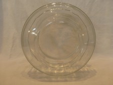 10" Clear Glass Round Hex