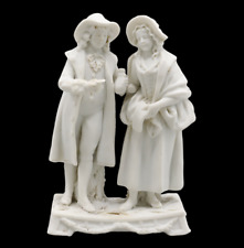 COUPLE 1840 statuette en biscuit