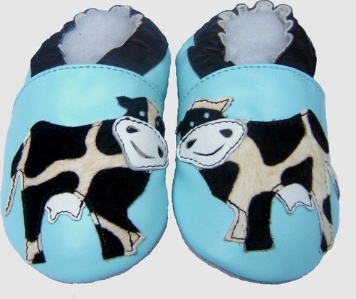 Chaussons cuir souple - cuir,