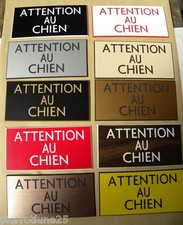 plaque gravée ATTENTION AU