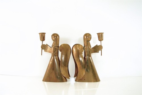 Brass angel angels - angels, praying