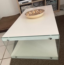 Table basse de salon couleur laqué blanc