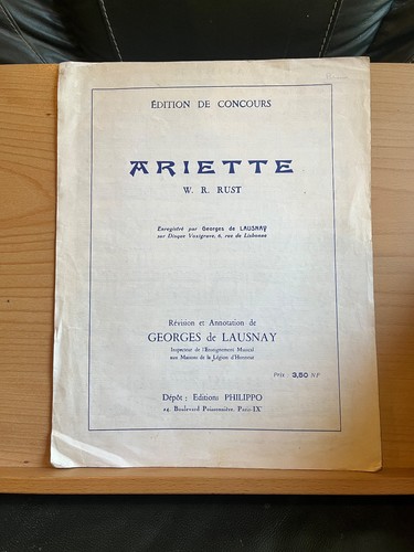 Rust ariette pour piano - pour,