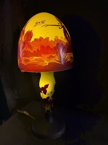 Lampe pâte verre - lampe, en