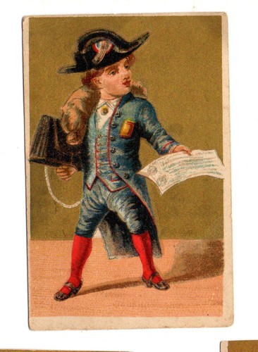 Ancien chromo doré au - chromo,