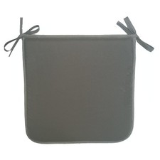 Coussin de chaise anthracite 38 cm x 38 cm à nouettes - MCTISSUS - 3700913823884