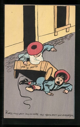 Carte postale artiste petite - carte, d'artiste