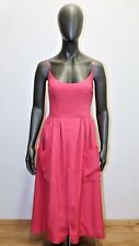 NINA RICCI HAUTE COUTURE 60s evening dress with straps pink wild silk 34FR 2US