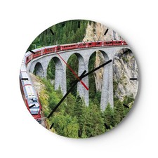 Horloge murale en verre