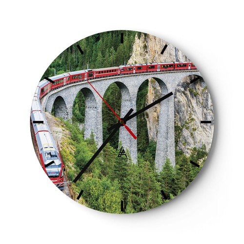 Horloge murale verre - murale,