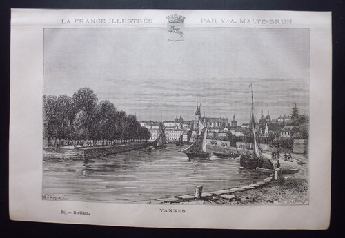 Gravures 1883 la france - gravures, :