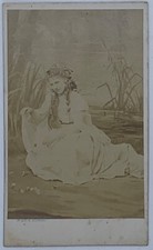 ✒ PHOTO CDV Christine NILSSON chanteuse suédoise Ophélie HAMLET Ambroise THOMAS