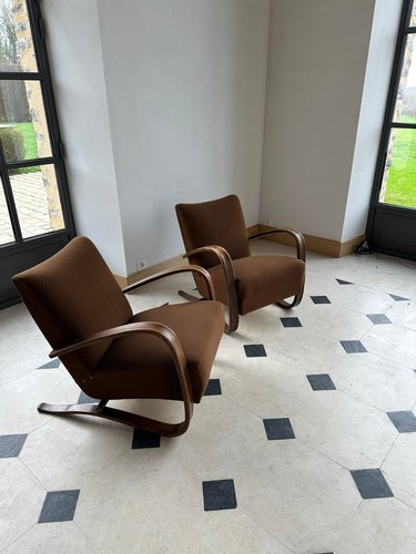 Paire fauteuils art déco - paire,