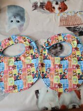 lot de 2 bavoirs fait main en