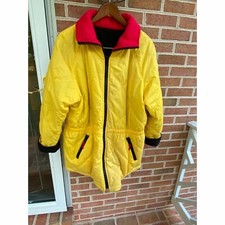 Yellow Puffer Coat Fleece