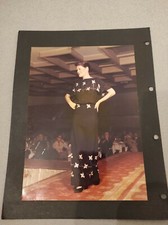 2 Photos de mode années 1980 ft 24x18cm - femme, runway fashion model